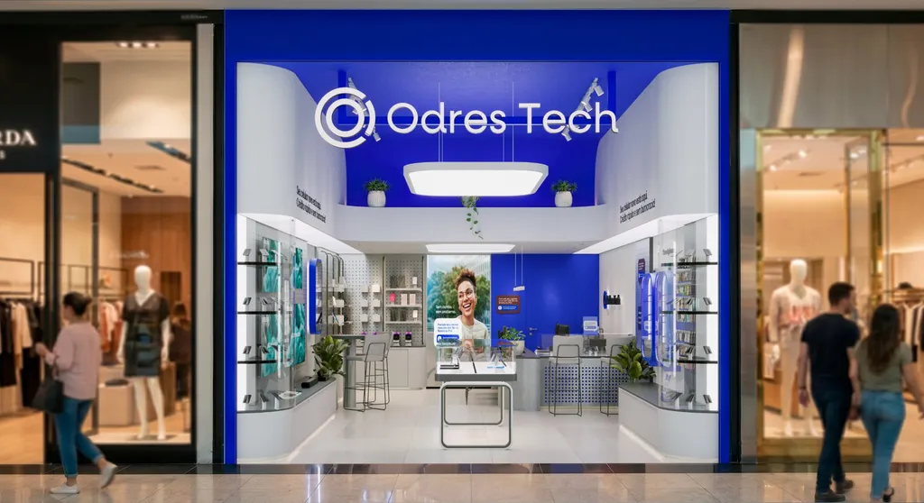 Fachada da Odres Tech no shopping